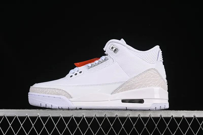 All categories Air Jordan Jordan series basketball shoes Air Jordan 3 OG version Air Jordan 3 Retro "Pure Money" AJ3 Joe 3 replica white cat CT8532-111
